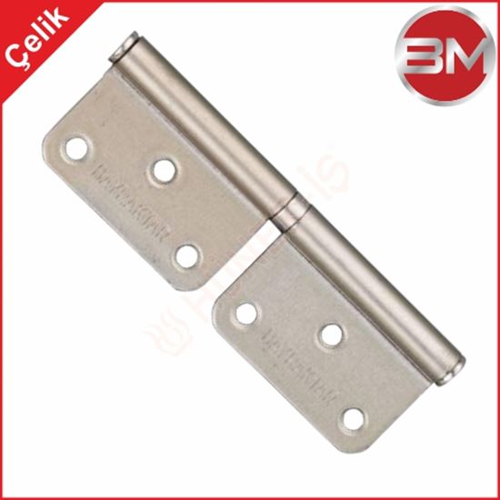 BM 12cm ÇELİK PANEL SATEN MENTEŞE (2mm) (-) resimleri