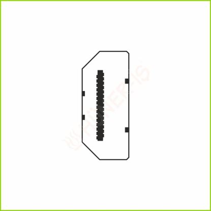 9000 HDMI KONNEKTÖRÜ (1 MODÜL) Resmi