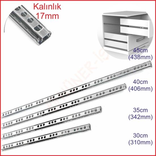 TELESKOPİK İNCE RAY (17mm) resimleri