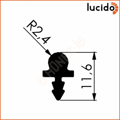 LCD LC30 SÜRME KAPAK PVC ALT RAYI (3Mt) (L-3701) (-) Resmi