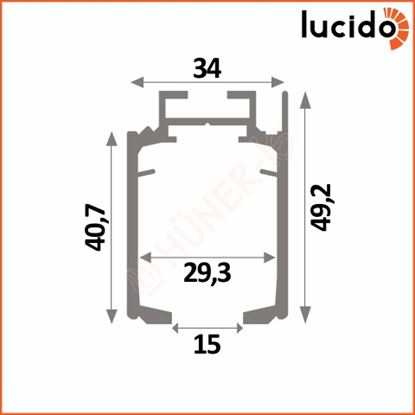 LCD LC120 SÜRME KAPI RAYI (2Mt) (L-3175-1) Resmi