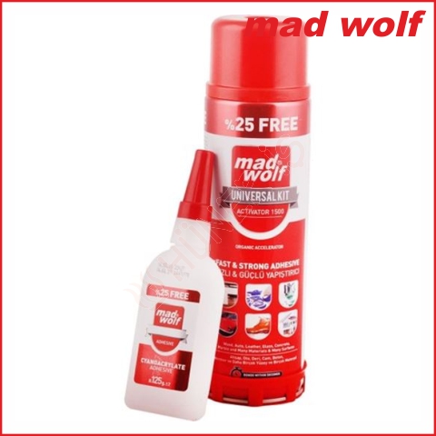 HIZLI YAPIŞTIRICI MADWOLF (500ml+125gr) resmi